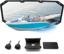 Boat Mirror Rear View, Universal Marine Mirrors Wide-Angle Convex Windshield Acc picture