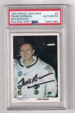 FRANK BORMAN Signed 1990 Space Shots Card #2 PSA Certified Astronaut Autograph  picture