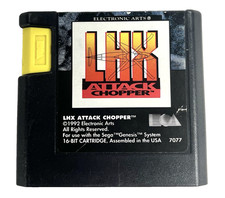 LHX Attack Chopper Sega Genesis 1992 Electronic Arts Cartridge Tested picture