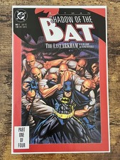 Batman: Shadow of the Bat #1 (1992). NM-. 1st app Victor Zsasz. Last Arkham c/s. picture