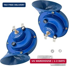 2 PCS 300DB Super Loud Train Horn, Car Air Electric Snail Double Horn, 12V Water picture