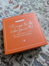 Gift Republic Things to Do Before You're 40 Scratch Cards - Personalised Bucket picture