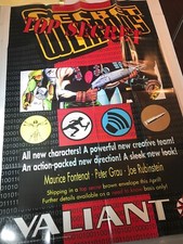 Secret Weapons Top Secret Promotional Poster Valiant Comics VF 1994 New Unused  picture