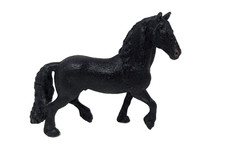 Schleich Friesian Stallion 13667 Retired 2009 Model Horse Black - Excellent Cond picture