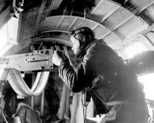 Waist Gunner Aboard a Boeing B-17 Flying Fortress Bomber 8x10 WWII Photo 919a picture