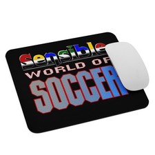 Sensible World of Soccer Mouse Pad - Classic 16-Bit Arcade Football Game black picture