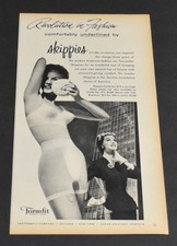 1956 Print Ad Sexy Fashion Legs Lady Brunette Skippies Formfit Bra Revolution TL picture