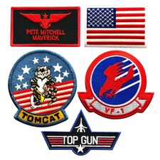  Pete Mitchell Patch (5 PC Set - Hook Fastener) picture