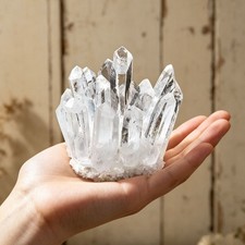 200g+ Rare Large Raw Clear Quartz Crystal Cluster Quartz Mineral Specimens Decor picture