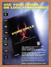 1994 Burn Cycle PC Original Advertisement / Retro Promo v3 picture
