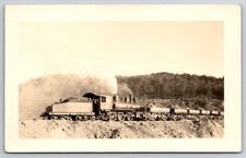 Canton New York Steam Locomotive Train Real Photo RPPC picture