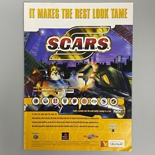 S.C.A.R.S. NINTENDO 64 SONY PLAYSTATION PC VIDEO GAME 1998 VINTAGE RETRO ADVERT picture