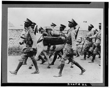 India 1935-1942 British Indian Army Soldiers Marching with Pack Animal picture