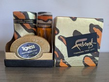 NEW Vintage Faberge Tigress Trip-Let Bath Powder Milled Bar Soap Cologne Box Set picture
