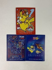 Pokemon World Championships 2026 San Francisco 3 Card Sleeve Set Pikachu XP picture