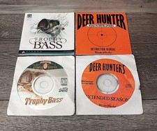 Trophy Bass Deer Hunter PC Game Lot CD-ROM w Manuals No Cases picture
