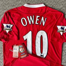 Owen #10 Liverpool FC 03 04 Jersey Dead Stock Paper Tag From Japan picture