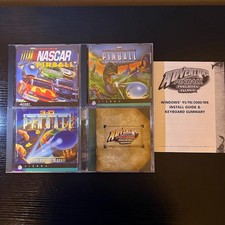 PC Pinball Game Lot - 3D Ultra Pinball Nascar, Dinosaur, Space, Adventure CD-ROM picture
