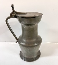 18th-century English pewter double-belly tankard picture