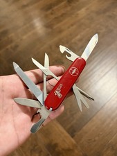 Excellent - Pre 1991 - Victorinox Mountaineer w/ “Gun” Metal Inlay - Model 54821 picture