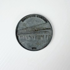 Vintage 1983 Moving People Miami Overtown Station Commemorative Medallion Metro picture