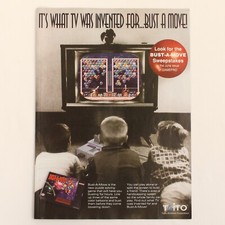 Vintage Taito ‘Bust-A-Move’ Nintendo SNES Original Print Advertisement from 1995 picture