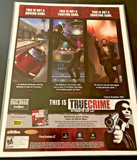True Crime: Streets Of L.A. - Vintage Gaming Print Ad / Poster / Wall Art - MINT picture