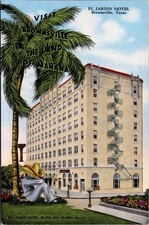 El Jardin Hotel Brownsville Texas Postcard - Natural Color E.C. Kropp picture
