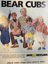 1986 Jack Nicklaus Sportswear Advertisement Bear Cubs picture