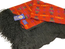 Vintage Pendleton Wool Beaver State Aztec Blanket Throw Dance Shawl NWT 60x60 picture