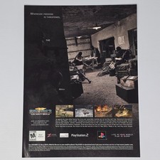 Socom 3 Us Navy Seals PlayStation 2 PS2 Threatened Print Ad/Poster picture