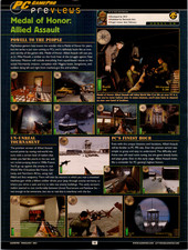 PC GAMER Medal of Honor Allied Assault 2002 Vintage Print Ad WWII FPS Preview picture