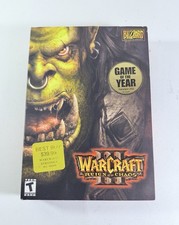 Warcraft III 3 Reign of Chaos PC Game 2002 Box Manual Strategy Guide ML460 picture