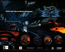 Hot Wheels Velocity X Maximum Justice Vintage Print Ad THQ Video Game 2002 picture