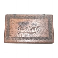 Antique 1880s Baronet Cigar Box Samuel Woodside Co Cincinnati Factory 1307 NY picture