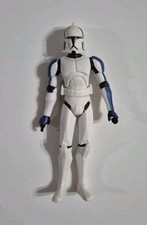 RARE Hasbro Star Wars Clone Trooper Mixer Action Figure White/Blue (2009) picture