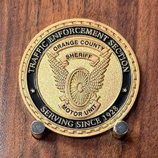 Orange County Sheriff Traffic Enforcement Motor Unit Challenge Coin  M#27 picture