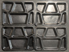 WWII 1943 Dated US Military FIP Stainless Steel Mess Tray Lot x4 - USVA picture