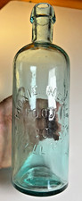 RARE 1886 Moxie Nerve Food Co Bottle 1st Variant Circular Blobtop Blob Top picture