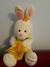 2010 GUND GODIVA CHOCOLATE COLLECTIBLE BUNNY EASTER BASKET PLUSH DOLL FIGURE picture