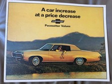 1969 Chevrolet Pacesetter Values Full Line Vehicle Brochure  picture