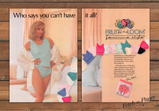 Fruit of the Loom Feminine Style Panties Teri Garr Print Ad 1991 1990s (2 pgs) picture