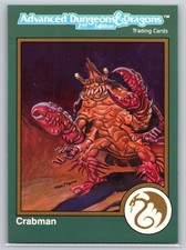 1993 TSR AD&D #332 Crabman Advanced Dungeons & Dragons Trading Card Fantasy picture