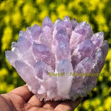Lilac crystal Cluster Healing Stone, Energy Generator, Collection Gift picture