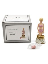 Midwest of Cannon Falls PHB 1960s Lingerie Curler Trinket Box 1996 picture