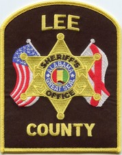 LEE COUNTY ALABAMA SHERIFF POLICE PATCH picture