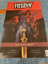 Hellboy The Wild Hunt Mike Mignola & Umbrella Academypromo poster Dark Horse D/S picture