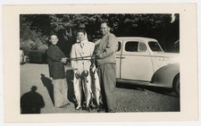 Klamath River King Salmon Fishing Catch '38 Buick Sedan c1940 California, Oregon picture