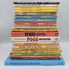 Lot of 21 Vintage Pogo Books by Walt Kelly Comic Strip Large Paperback picture