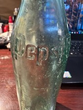1910  New Burn NC- Pepsi Cola Straight-sided Aqua Glass Bottle - SHIPS4FREE2US picture